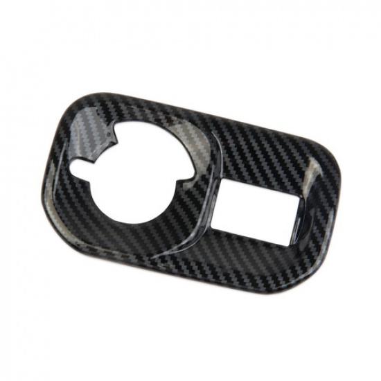 Carbon Fiber Style Headlight Switch Button Panel Trim For  Dodge Ram -2025
