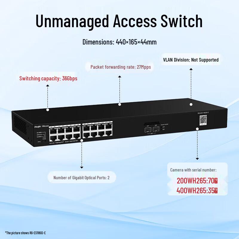 Ruijie RG-ES118GS-E 16-Port Gigabit Switch