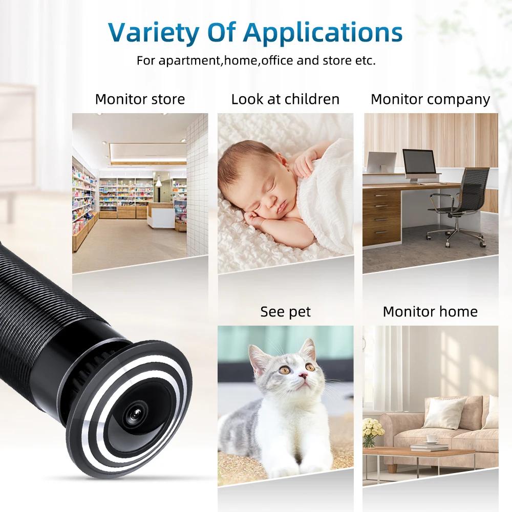 HD-видеоглазок, Wi-Fi, камера обнаружения движения, дверной просмотрщик, видеоглазок, беспроводной домофон, монитор для домашней безопасности