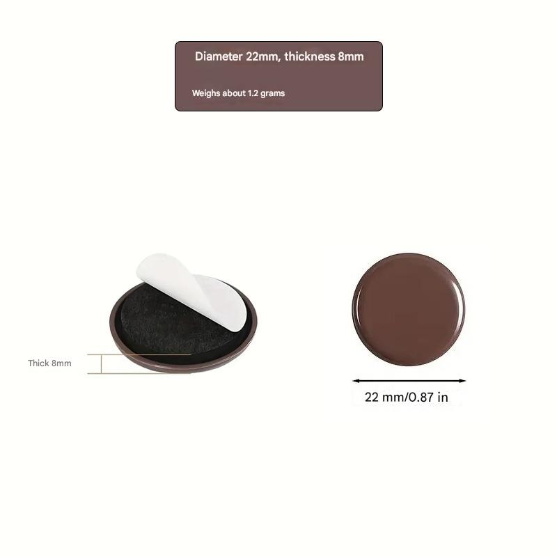 4/40PCS Feet Glider Sliding Pads Home Furniture Sliders Furniture Gliders PTFE Round Floor Mover Pads for Household Hardware