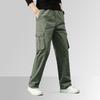 Мужские легкие походные брюки Быстросохнущие тактические рабочие брюки на открытом воздухе Брюки-карго для тренировок Бегуны с эластичной резинкой на талии Тактические брюки с несколькими карманами