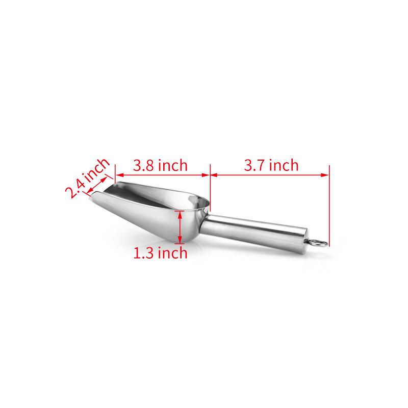 Stainless Steel Multi-functional Ice, Grain, Popcorn, Candy, and Coffee Bean Scoop