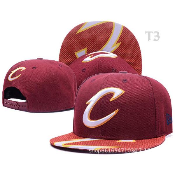 Nba Cavaliers James The Same Flat Edge Baseball Cap Flat Cornice Hat Hip Hop Burgundy Men'S And Women'S Hipster Hat