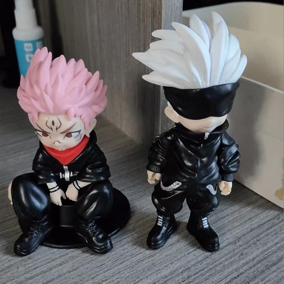 3 шт. Фигурка Аниме Jujutsu Kaisen Сатору Годжо Фигурка Действия Повелитель Проклятий Сукуна Фигурка ПОЛИВИНИЛХЛОРИД Миниатюрная Фигурка Игрушки