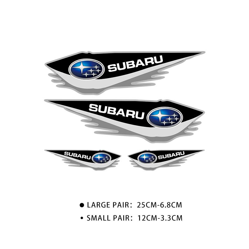 Car Rearview Mirror Door Sideways Side Decoration Stickers For Subaru STI Forester Impreza Legacy Outback XV BRZ WRX Tribeca