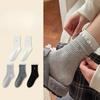 Female Spring and Autumn Love Embroidery Deodorizing Sweat Absorbing Boneless Tube Stack Socks