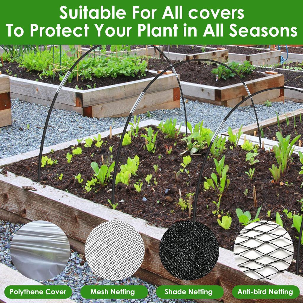 Набор дуг для теплицы, многоразовый набор для выращивания из стекловолокна, арка для рассады, кронштейн для навеса, опора для туннеля для выращивания овощного сада, горячая распродажа