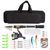 Telescopic Fishing Rod and Reel Combo Full Kit Spinning Fishing Reel Gear Organizer Pole Set with