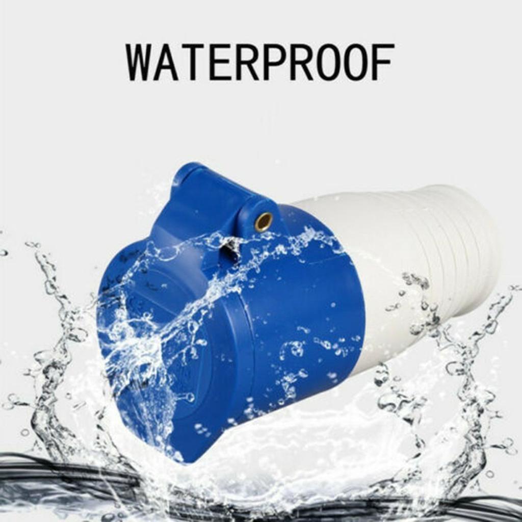 240 В 16 А 3-контактный промышленный водонепроницаемый штекерный разъем мужской/женский IP44 2P для каравана, автодома, яхты, штекерный разъем и гнездо