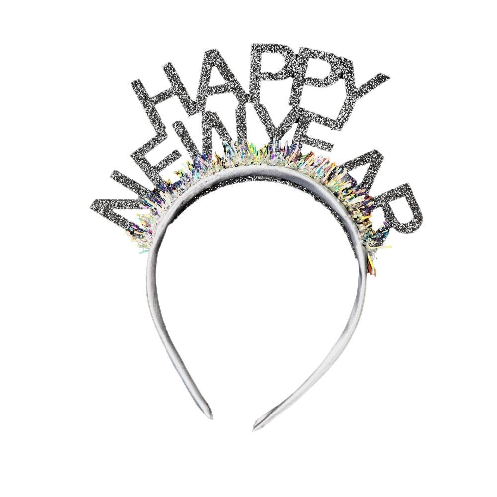 5pcs/set Cosplay Anime Party Headpiece Letter Decor Headwear HAPPY NEW YEAR Headband  Styling Tool