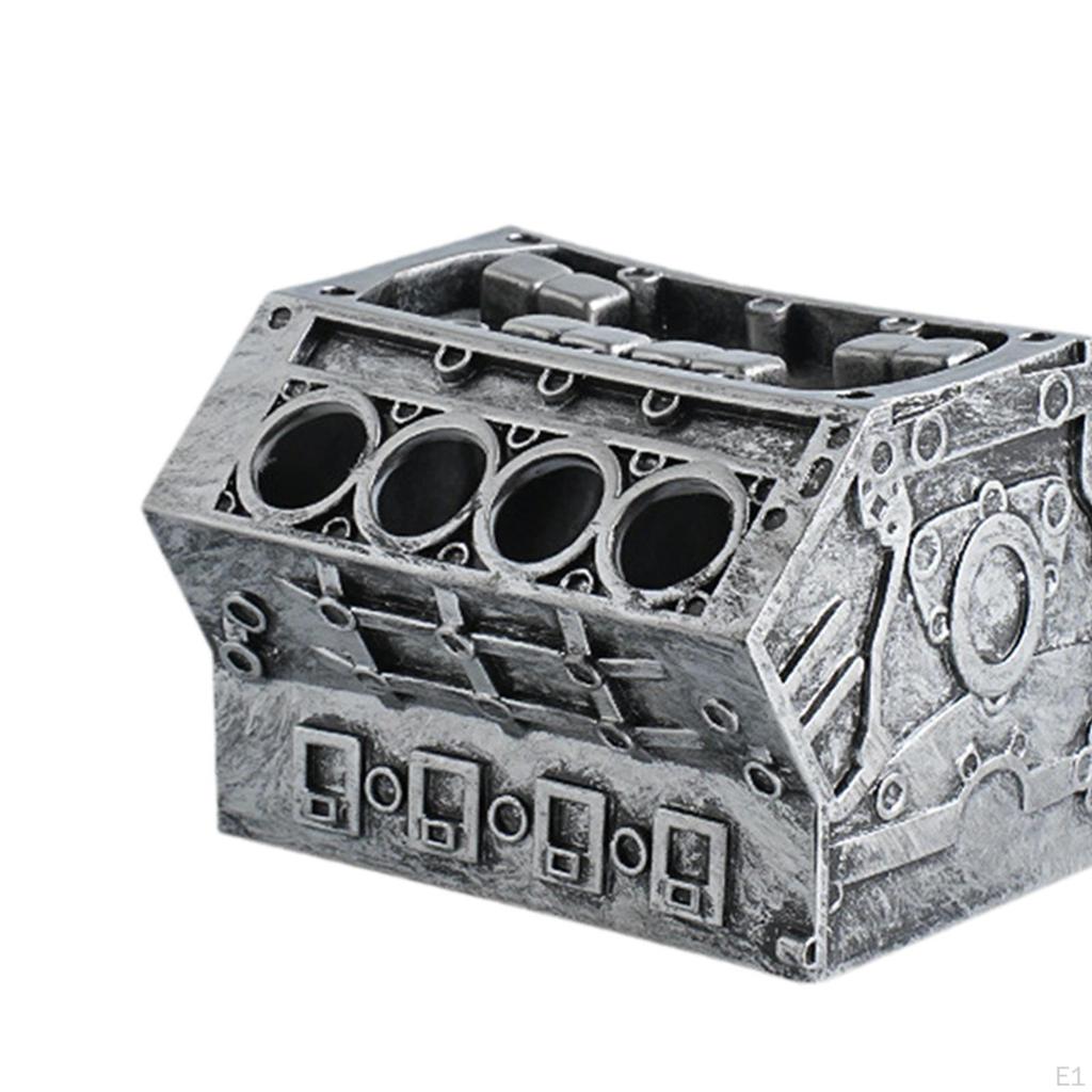 Подставка для карандашей V8, Настольный органайзер из смолы для инженеров-механиков.