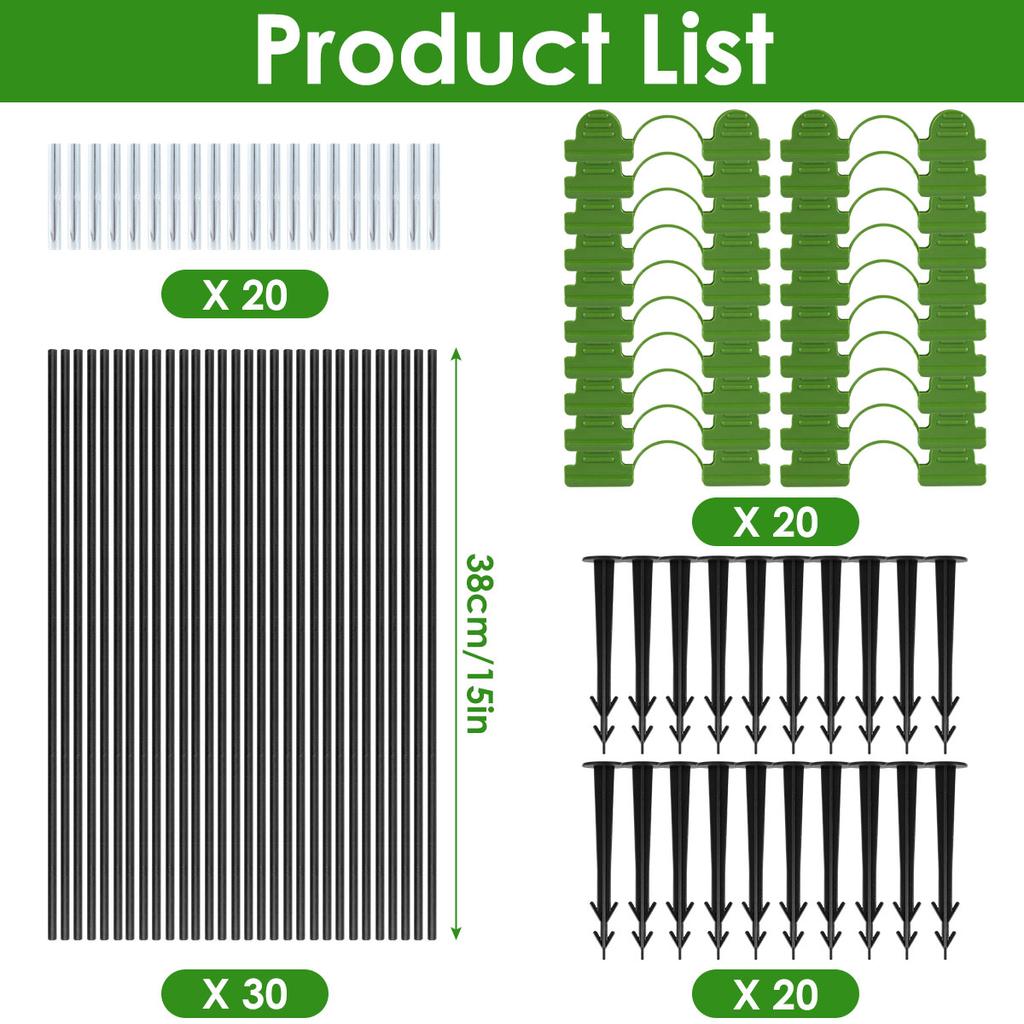 Набор дуг для теплицы, многоразовый набор для выращивания из стекловолокна, арка для рассады, кронштейн для навеса, опора для туннеля для выращивания овощного сада, горячая распродажа