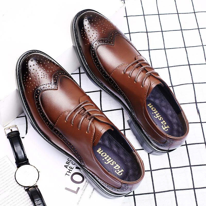 Роскошные брендовые мужские повседневные туфли из натуральной кожи, элегантные классические деловые туфли высокого качества для свадьбы, светских мужчин, модельные туфли-оксфорды