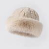Soft Thicken Bucket Hat Fluffy Faux Fur Ear Protection Fisherman Cap Solid Color Keep Warm Beanies Hat Winter