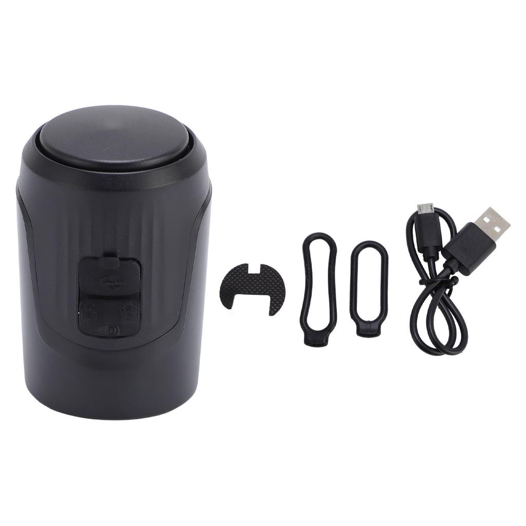 Велосипедный гудок Горный велосипедный гудок 125 дБ Противоугонная сигнализация Громкий USB-перезаряжаемый Велосипедное снаряжение Черный