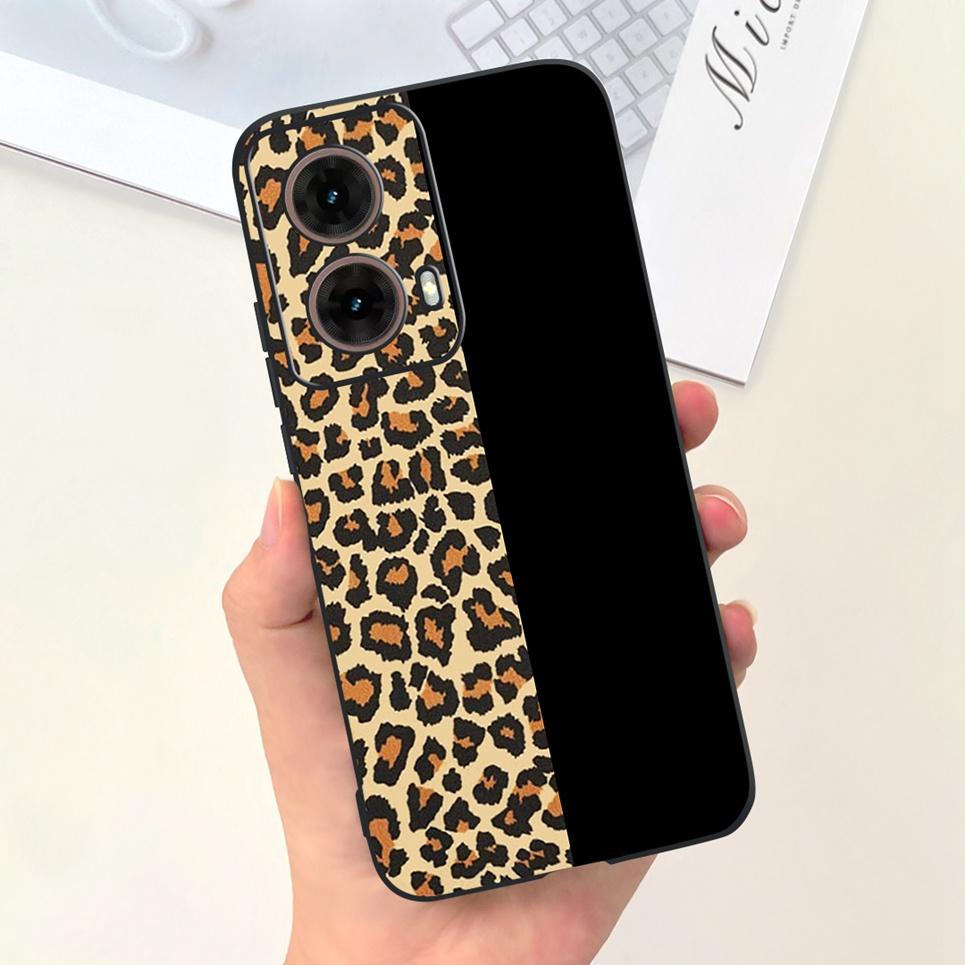 For Motorola Moto G85 Funda Coque 2025 Women New Fashion Pattern Soft Luxury Liquid Silicone Bumper Shell Slim Phone Case Cover