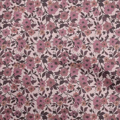 Ткань Cotton Flex Dusty Rose с цветочным принтом в стиле ретро для шитья и рукоделия, принты на ткани по ярдам 40 дюймов