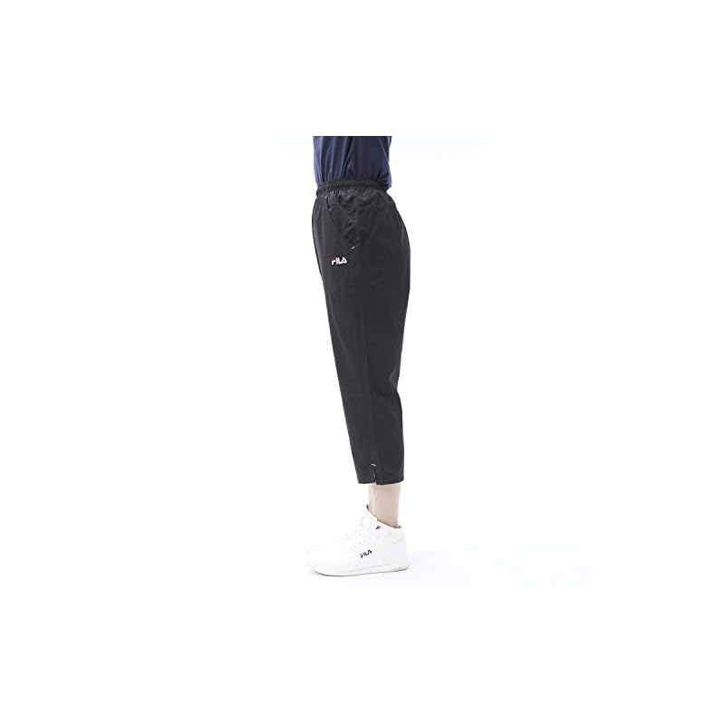 [Fila] Фитнес-брюки R с 2-сторонней эластичностью, длина 6/10, женские, BK, Япония L (Эквивалент японского размера L)