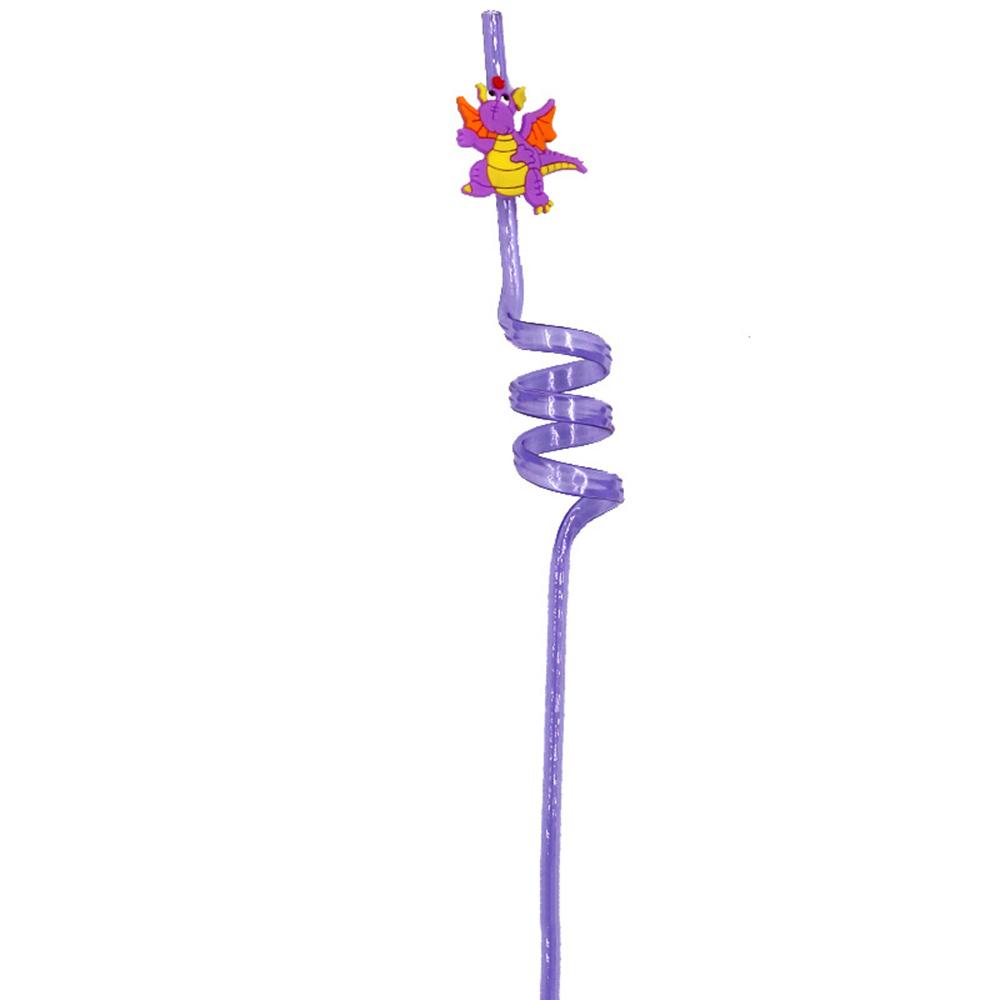 Drinking Decor Party Supplies Dino Theme Dinosaur Reusable Straws Cartoon Pattern Straws-Plastic