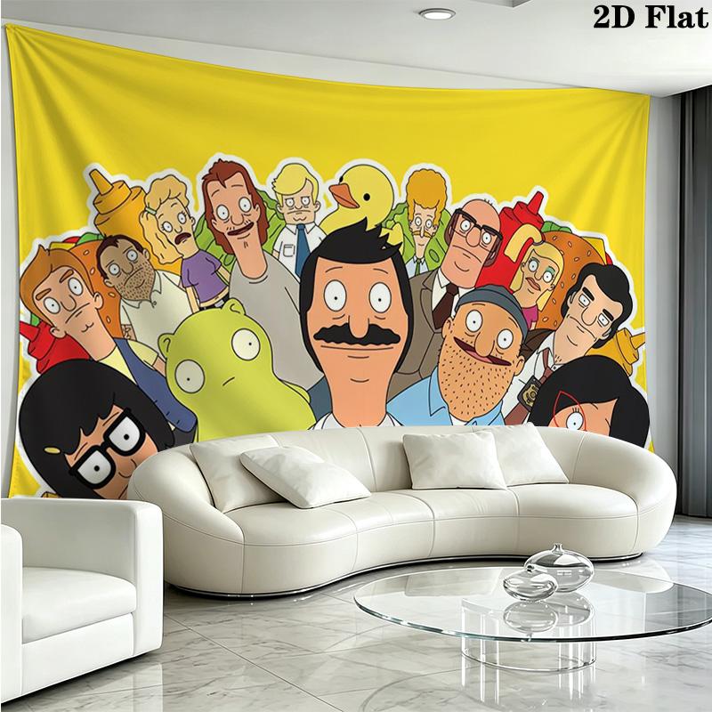 Bob's Burgers Pattern Home Decor Tapestry, Wall Hanging, Decorative RV Wall Cloth.MGT0918307