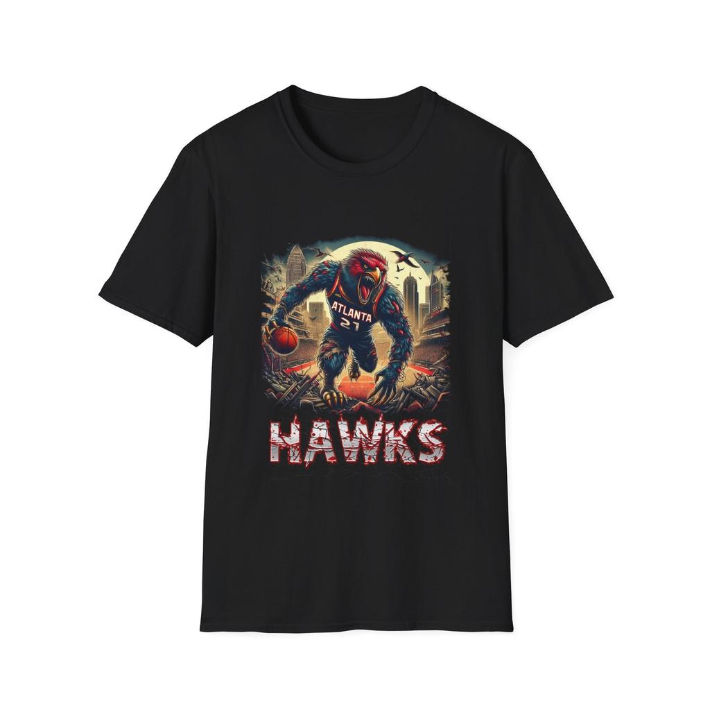 Terror from the Sky - Atlanta Hawks Horror Mashup T-Shirt