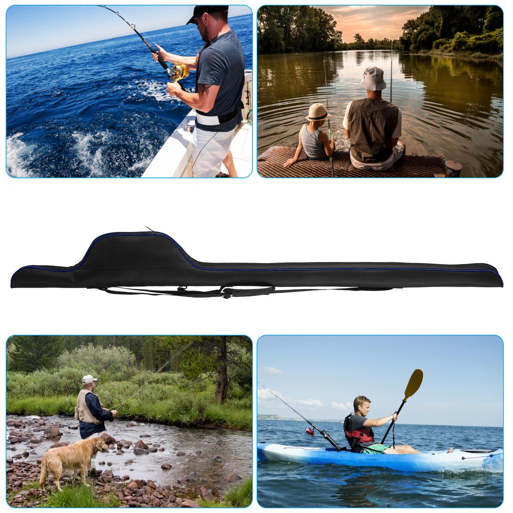 63-дюймовая сумка для удочки, портативный чехол для удочки, складной держатель для удочки, большая емкость для удочки