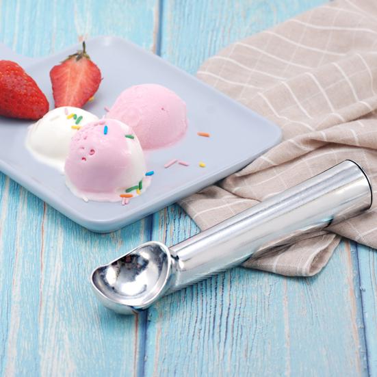 Ложка для мороженого с толстой ручкой, пищевая, антипригарная, антифризная, многофункциональная ложка, кухонная утварь, алюминиевый сплав, ложка для арбуза, десерт