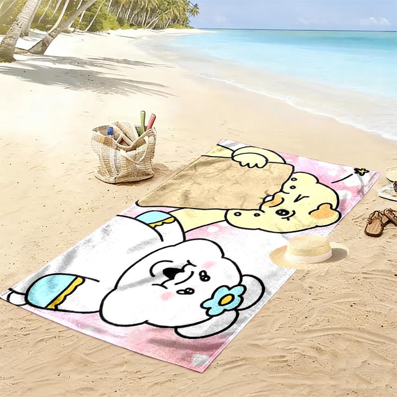 Opanchu Usagi 2D Flat Print Beach Towel, Large Soft Quick Dry Towel for Beach Camping SwimmingDSTJ0925148