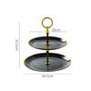 2/3 Layer Dessert Plate Gold Snack Platter New Cake Stand Fruit Tray  Party