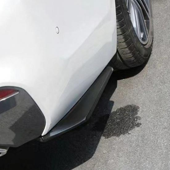 Универсальный спойлер-накладка на задний бампер АБС-пластик стиль карбонового волокна диффузор простая установка накладка на заднее крыло автомобиля для автостайлинга