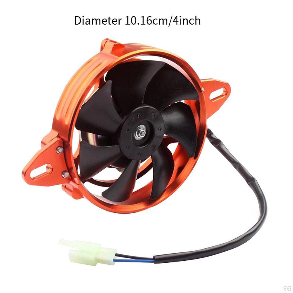 Electric Cooling Fan 4 Inch Easy Installation Aluminum Alloy Radiator for 125cc - 250cc
