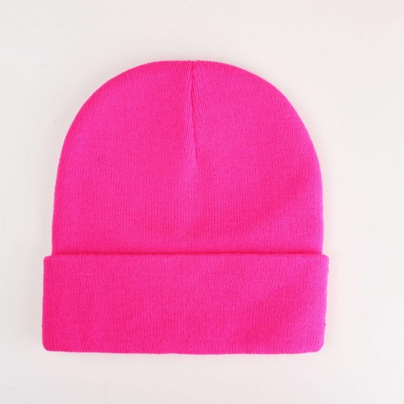 Brimless beanie big head circumference knitted hat knitted hat knitted hat black knitted hat outdoor warm hat