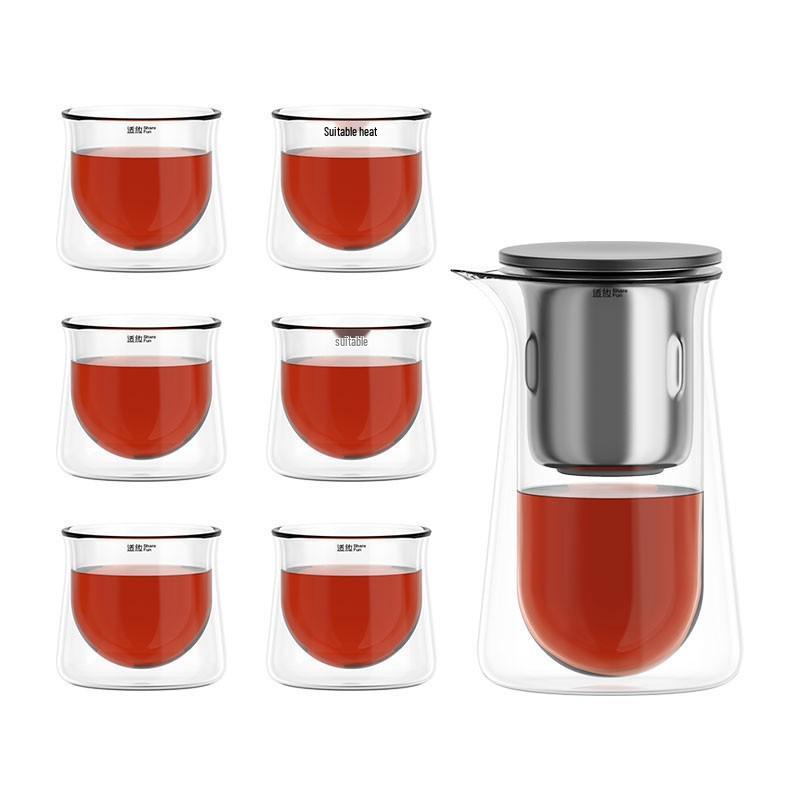 Magnetic Floating Cup with One-Button Tea Water Separator – Press-Type Lazy Person Tea Infuser