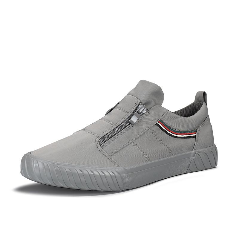 Holfredterse 5 цветов осень мужские легкие повседневные плоские удобные парусиновые туфли на молнии эспадрильи обувь для ходьбы весна 20856