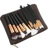 15pcs Makeup Brushes Rosegold Cosmetic Brush Set + Bag Face Eyes Kit
