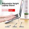 2 шт. портативная подставка для ноутбука компактный дизайн портативный противоскользящий 3 регулировки высоты кронштейн для ноутбука компьютерные держатели
