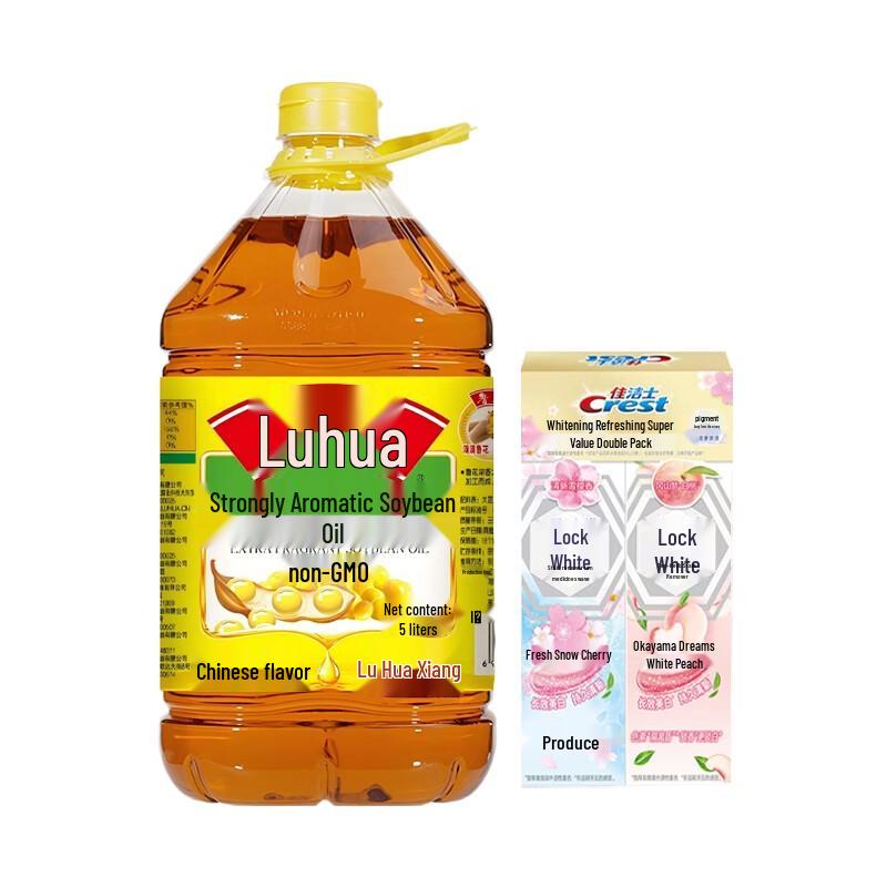 Crest Двухцветная отбеливающая зубная паста, 2 шт. с соевым маслом Лухуа 5 л