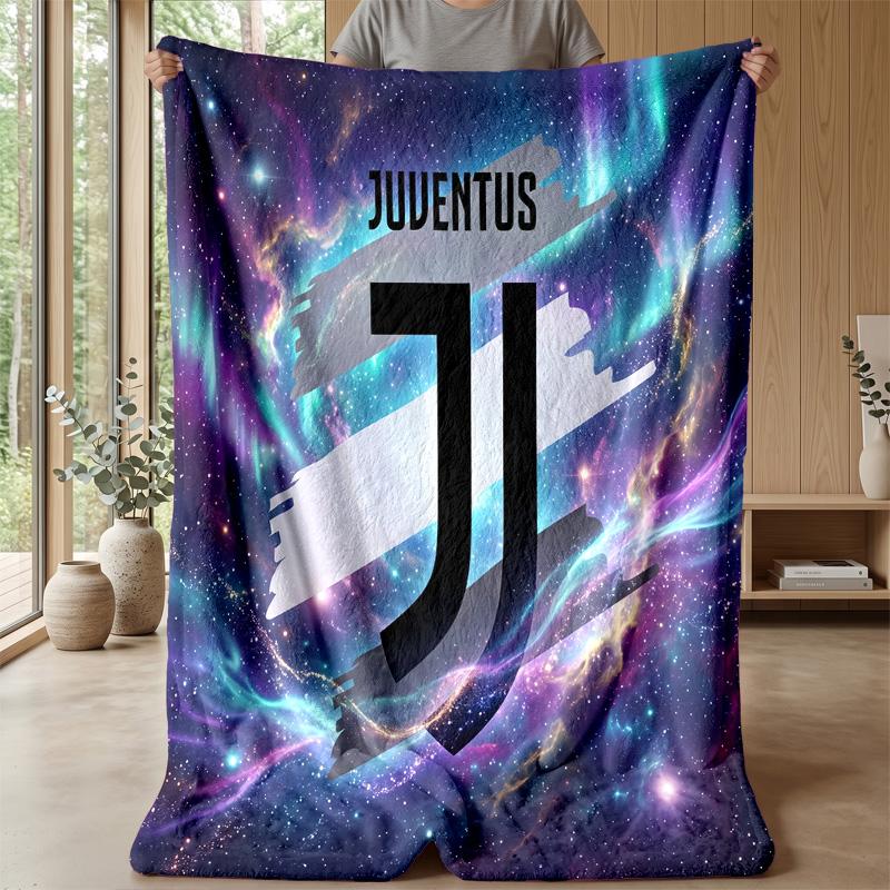 Juventus FC Theme blanket Soft Flannel Blanket Plush Throw Blanket Cozy Sofa Bed Blanket for Home Decor