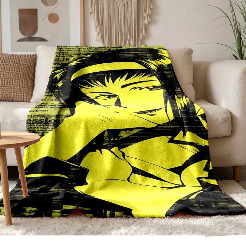 Cowboy Bebop Soft and comfortable flannel Suitable for sofas living rooms outdoor camping travel and also makes a great anniversary gif