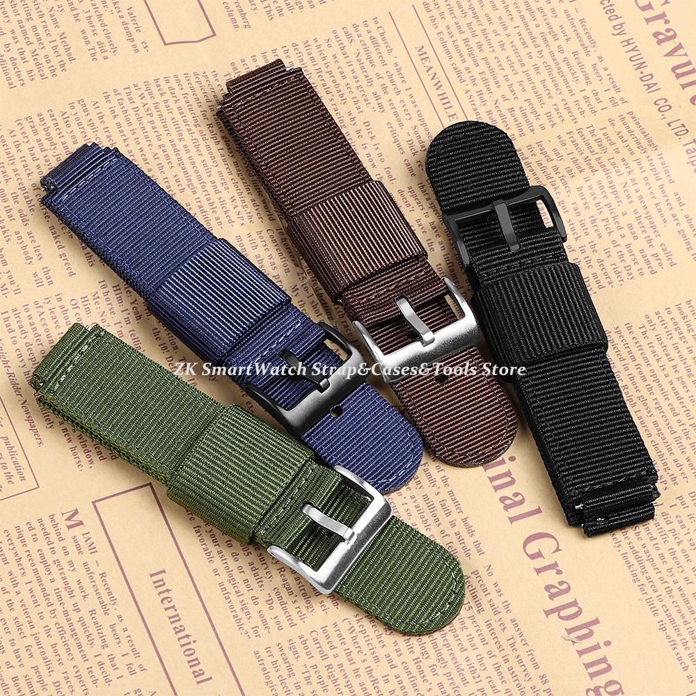 Nylon Strap 16mm 18mm for Casio AE-1200 1300 F-108 SGW-300/400/500 W-800H Canvas Watch Band Quick Release Men's Accessories Belt