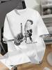 Danqiyoyo Hand Print Short Sleeved Round Neck Y2k Tshirt Women Clothing New In Top Tees Women Tshirt 27124