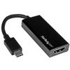 STARTECH.COM Adaptateur Vidéo USB-C Vers HDMI - M / F - Ultra HD 4K - Noir