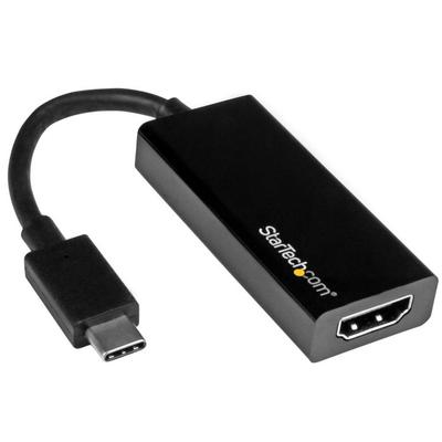 STARTECH.COM Видеоадаптер USB-C - HDMI - М / Ж - Ultra HD 4K - Черный