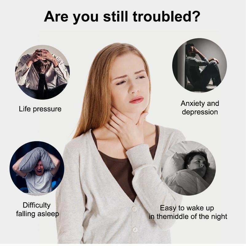 Микротоковый портативный умный прибор для сна, портативный электронный импульсный микротоковый массажный прибор, устройство для декомпрессии сна