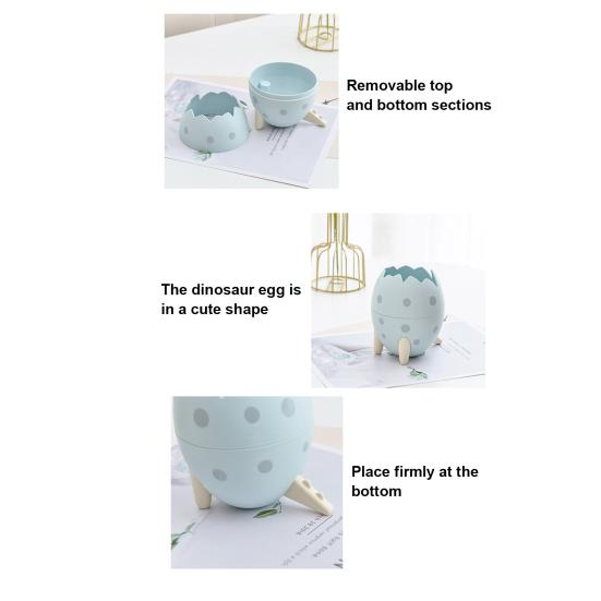 Подставка для ручек в виде яйца динозавра, съемный ящик для хранения канцелярских принадлежностей, практичный органайзер для стола для ручек