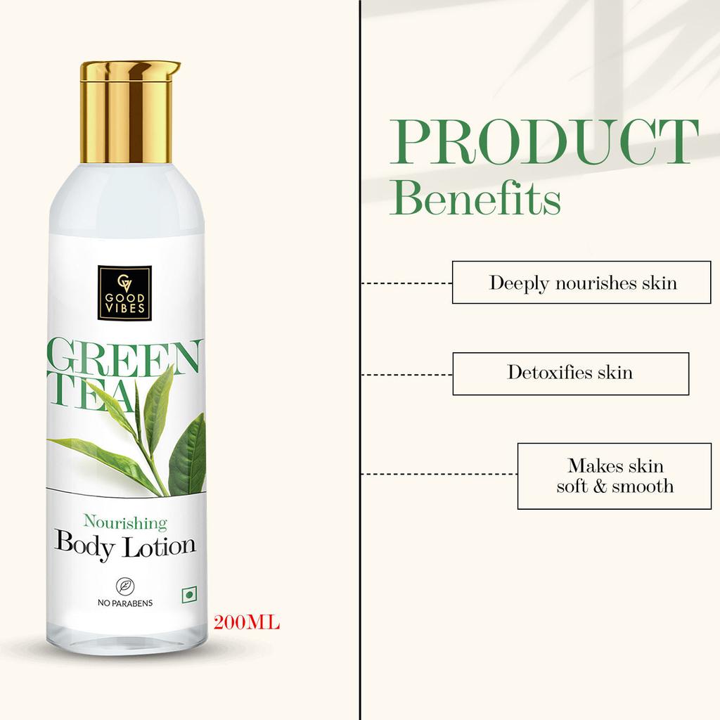Good Vibes Питательный лосьон для тела - Зеленый чай (200 мл)