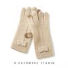 Women's cashmere gloves, Qinghe cashmere, 100% cashmere, autumn and winter gloves, warm, fashionable,
