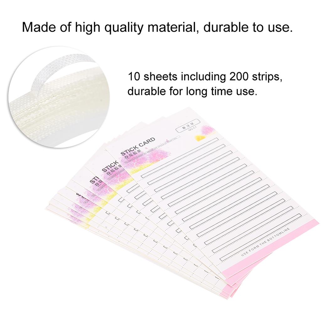 10pcs Eyelash Extension Storage Card False Eyelash Fans Paper Card Makeup Organizer