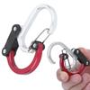 Aluminum Carabiner MultiFunction Outdoor Travelling Quick Hanging External Buckle 2 Pcs(Red )