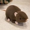 Simulation Mouse Plush Toy Lifelike Rat Pillow Cushion Mice Stuffed Animal Funny Doll Room Decor Creative Birthday Xmas Gifts